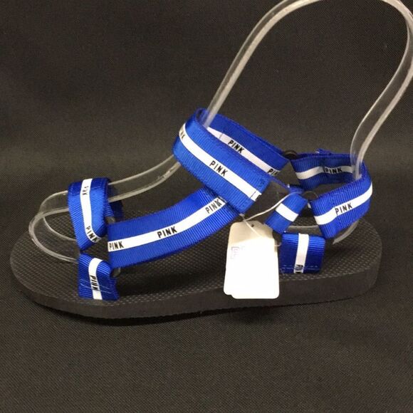 🔥Victoria’s Secret Pink Strappy-Slides-Sandals New - Picture 7 of 8
